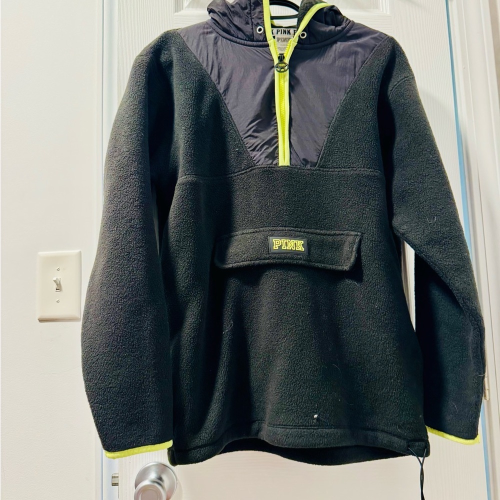 Pink Vs vintage half zip women’s hoodie